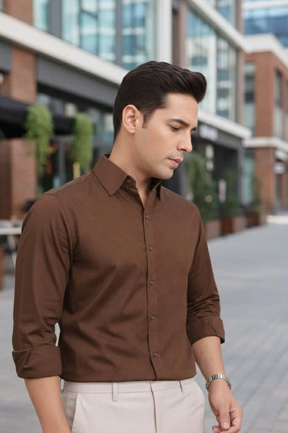 Mens Shirt - Brown