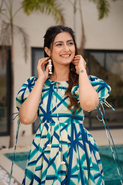 Women Dress - Blue