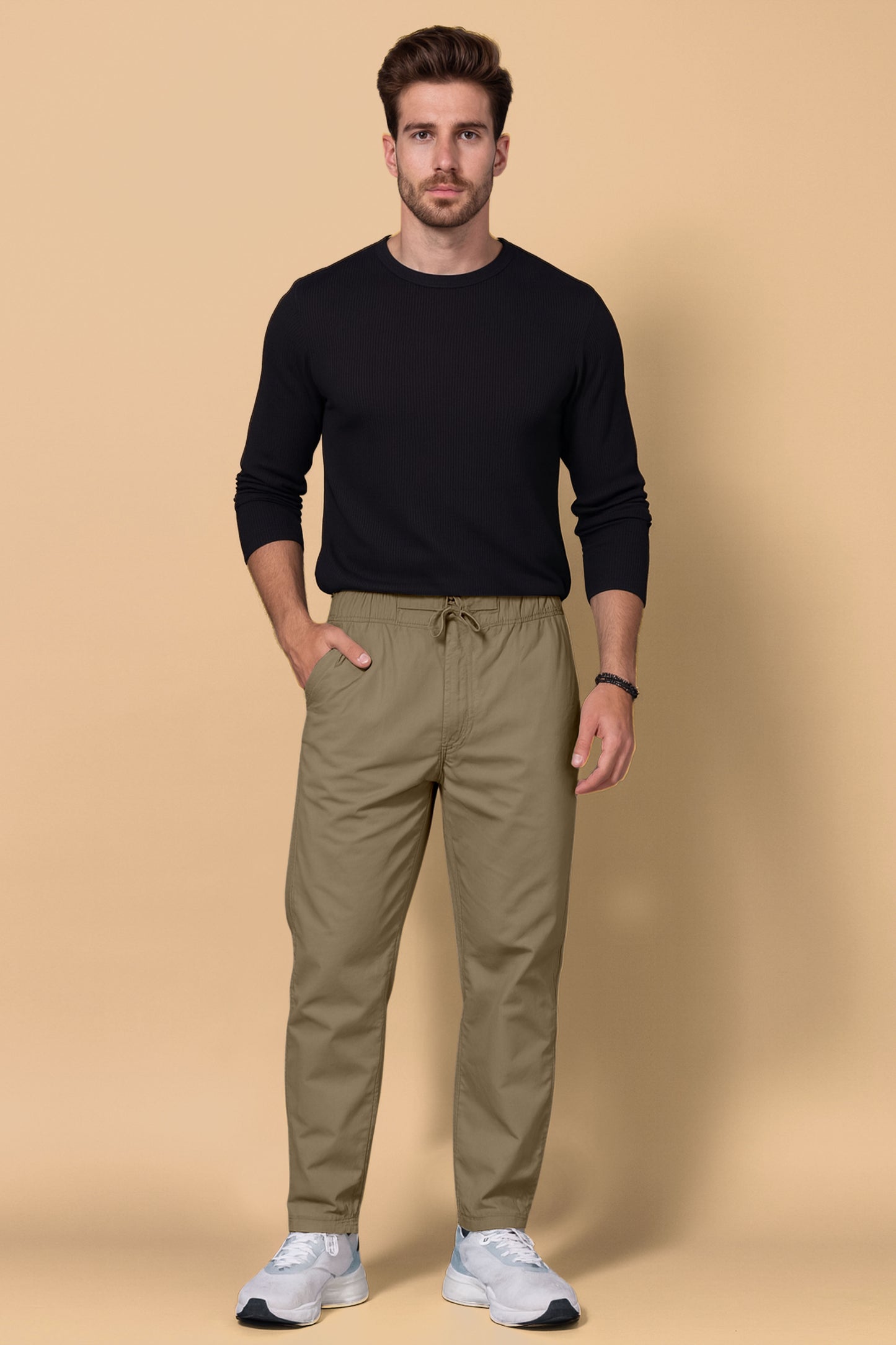 PLAIN PANT-BEIGE