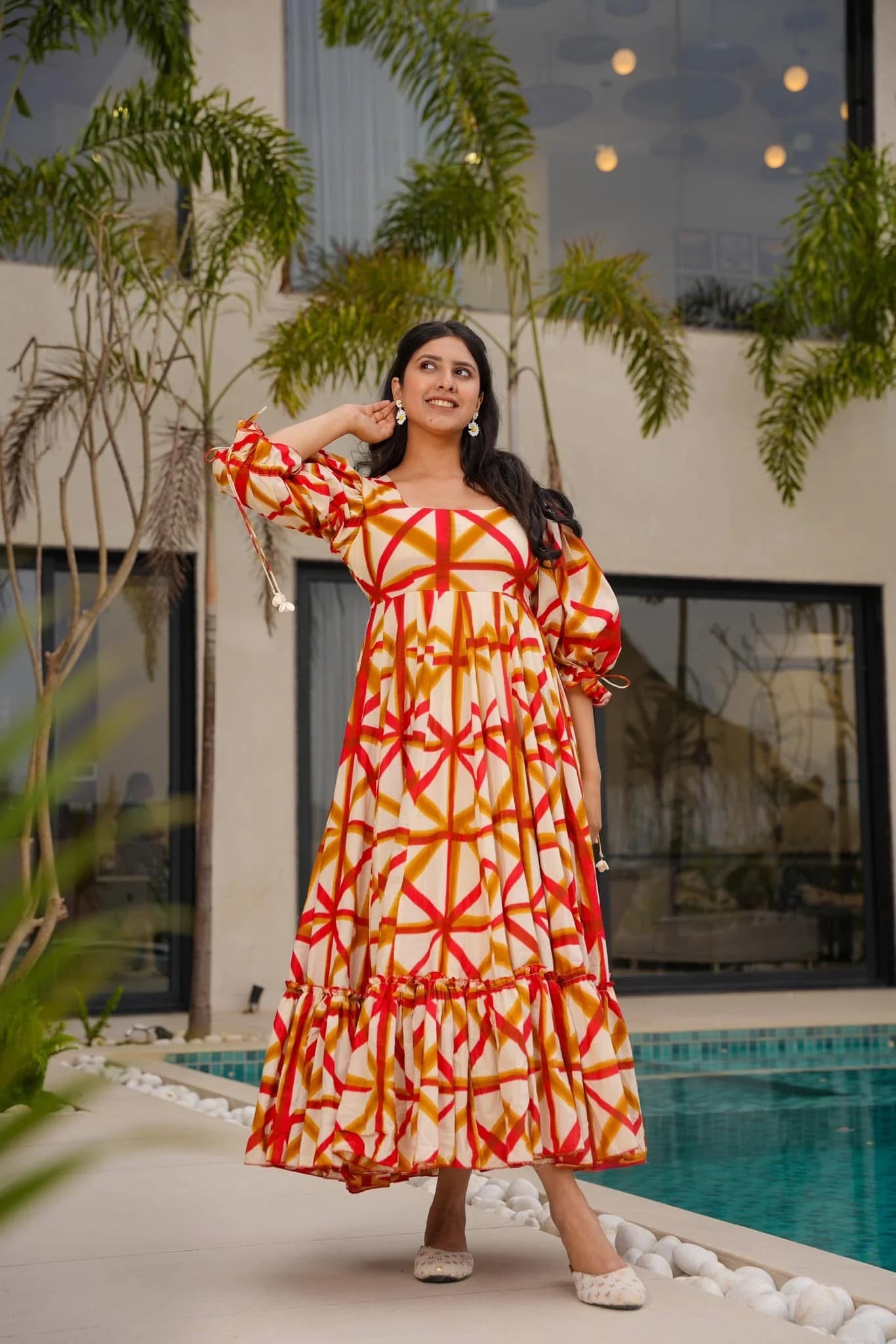 Women Dress - Orange
